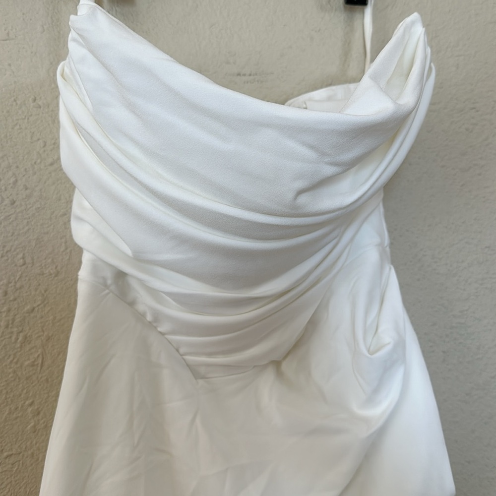 House of CB 'Esmee' Ivory Draped Strapless Bridal Gown Wedding Dress NWOT SIZE S - Picture 7 of 15